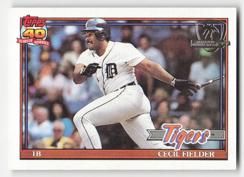 1991 topps 720 cecil fielder - #720,