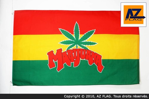 Bandiera marijuana 90x60cm - 90x60cm,