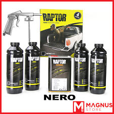 U-Pol Raptor Kit Vernice Protettiva bedliner 4L+ Pistola - NERO