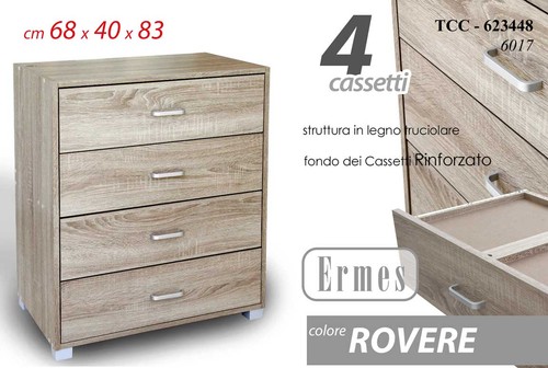 Cassettiera moderna cassetti - 4,