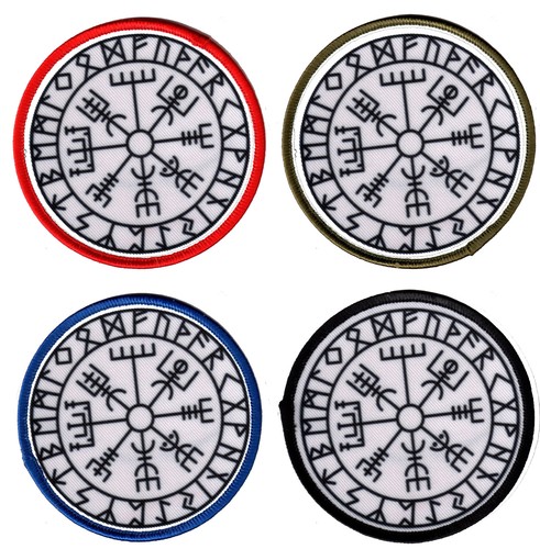 Vegvisir bianco toppa - vegvisir,