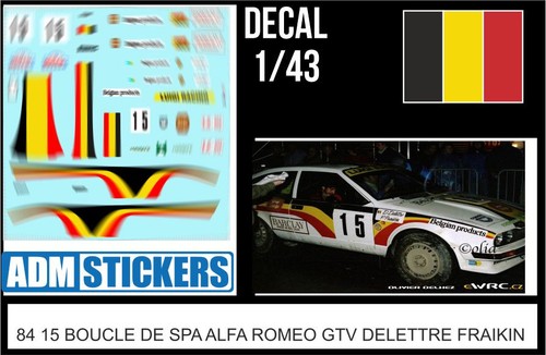 Decal 43 rally - rally, boucles
