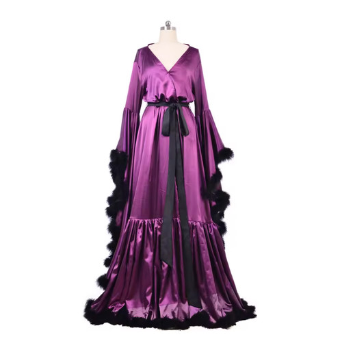 Abito lungo donna sexy scollo