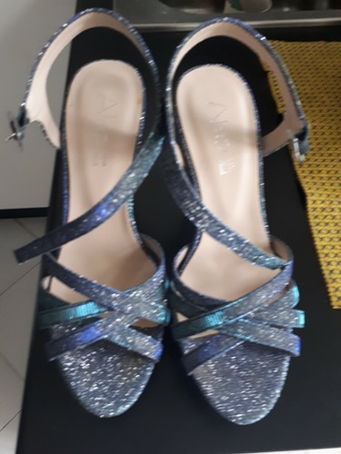 Sandali alesya glitter blu n - glitter,