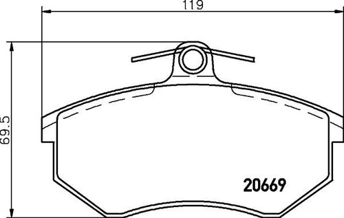 Brembo 026 kit pastiglie - kit,