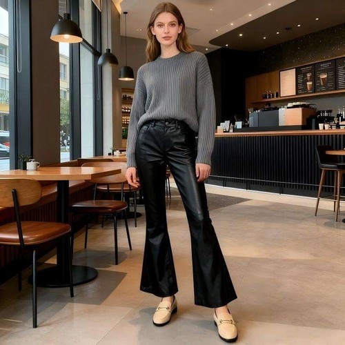 Pantalone donna ecopelle - , pu