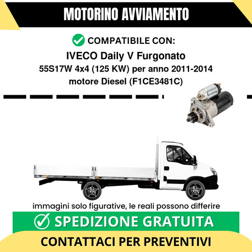 Motorino avviamento iveco - motorino,