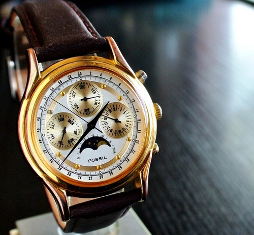 Orologio vintage fossil tripla - orologio,
