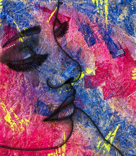 Quadro astratto quadro donna
