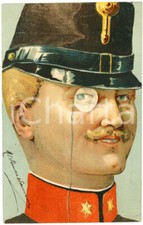 1902 HUMOUR Militaire avec monocle - Carte postale FP VG