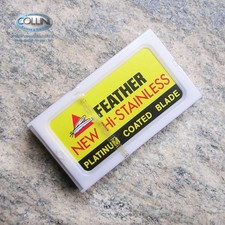 Feather - 10 Lamette in acciaio inox per Rasoi di Sicurezza e Shavette - lametta