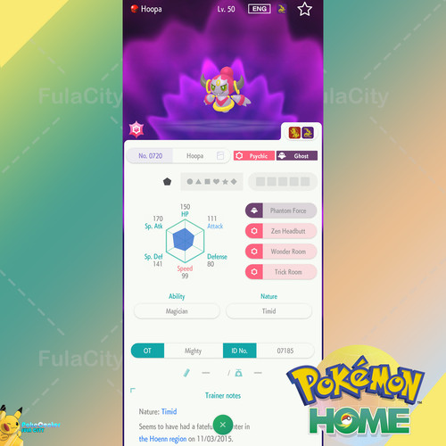 Hoopa evento mighty - 🟢evento,