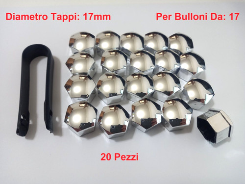 Tappi copri bulloni 17mm - da,