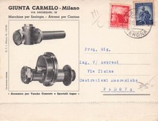 A5804) TESTATINA MILANO GIUNTA CARMELO VIAN ANDEGARI MACCHINE ENOLOGIA CANTINA