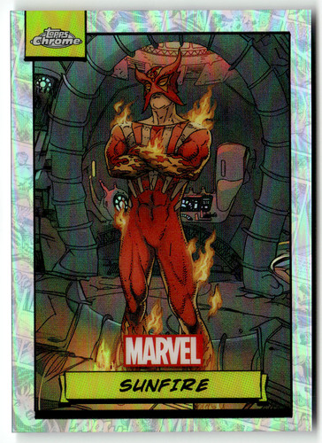 Scheda topps marvel chrome - topps,