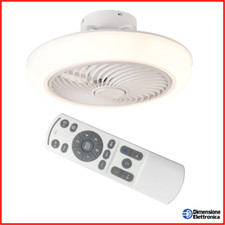 Ventilatore da Soffitto con Luce Led Agitatore Telecomando Melchioni MF2505CEI