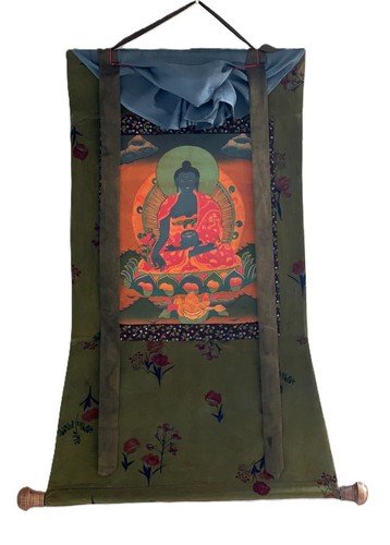 Medicina buddha dipinto olio - medicina,