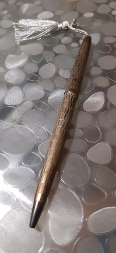 Penna argento massiccio - d'argento,