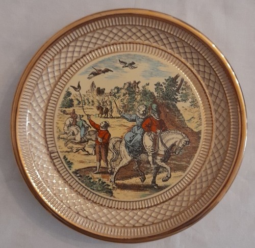 Piatto ceramica decoro giotto - ceramica,