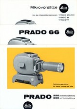LEITZ Brochure PRADO 66 / 250 / 500 micro accessori opuscolo Pradovit (Y2225