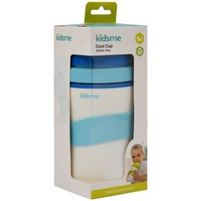 Kidsme Borraccia Termica Bambini Azzurra Con Cannuccia Silicone Scuola