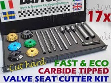17x CARBIDE TIPPED VALVE SEAT CUTTER SET FOR RAPTOR 700 R