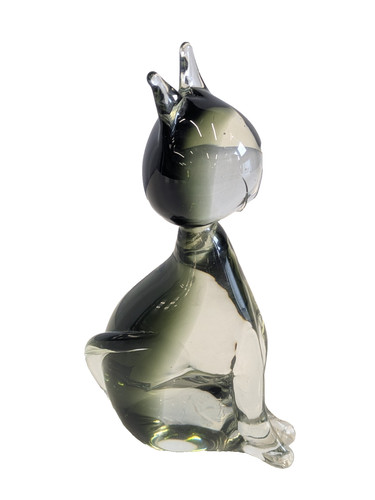 Scultura gatto vetro - , artistico