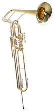 Cimbasso Trombone Fa Basso Ottone Lacca Transparante 4+1 Valvole con Trolley
