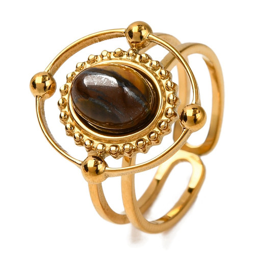 Anello occhio tigre - in, di
