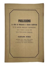 BURCI - Corso di MINERALOGIA e GEOLOGIA - 1863 - VALCHIUSELLA MINIERE CANAVESE