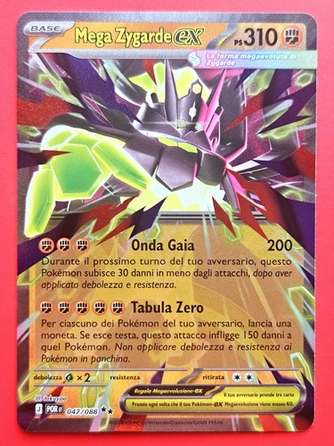 Carta pokemon mega zygarde - pokemon,