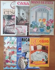 Riviste varie ricamo, uncinetto, maglia, puntocroce, patchwork, Quilting. Rare.