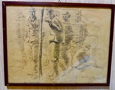 Mario Vellani Marchi (Modena, 1895 – Milano, 1979)  MATITA SU CARTA   1948