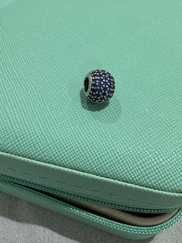 Charm pandora blue - , pavè
