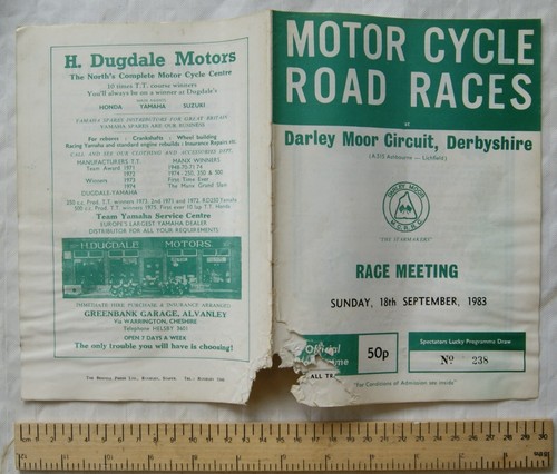 1983 motor cycle - road, races