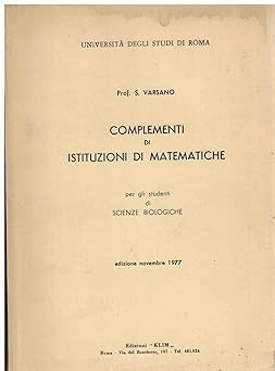 Complementi istituzioni di - complementi,