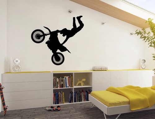 Adesivo murale moto - adesivo, |