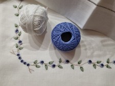 Spettacolare Lenzuolo puro lino bellora con ricamo a mano in punto vapore