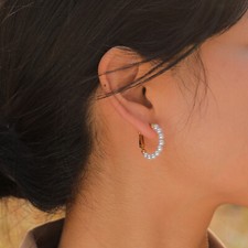 Orecchini a cerchio in acciaio