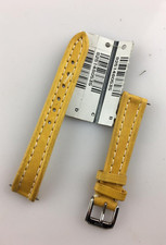Cinturino Orologio Philip Watch Giallo Donna Pelle 15 mm Fibbia Originale Nuovo