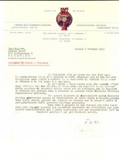 1947 MILANO SocietÃ  BBCI Bilance e affettatrici *Lettera carta intestata