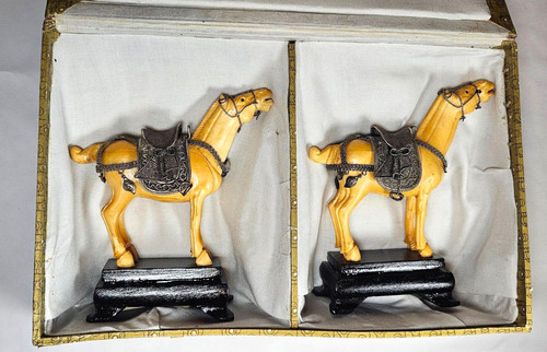 Antica coppia cavalli - coppia,