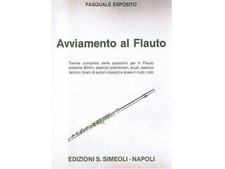 PASQUALE ESPOSITO AVVIAMENTO AL FLAUTO TRAVERSO TAVOLA ESERCIZI STUDI ed.SIMEOLI