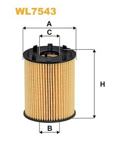 Wl7543 filtro olio - wl7543,