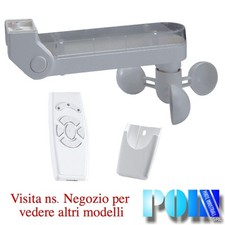 CENTRALINA CON ANEMOMETRO E SENSORE SOLE PER TENDE DA SOLE + RADIOCOMANDO 