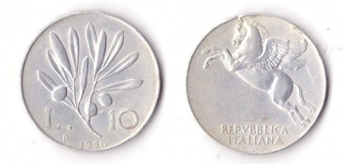 1950 italia lire ulivo - italia,
