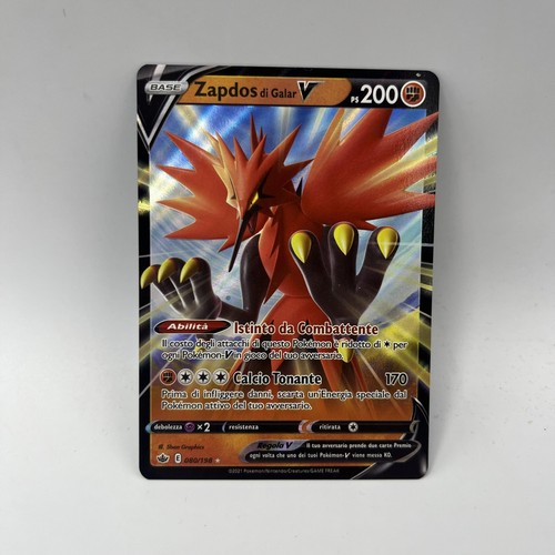 Carta pokemon zapdos - zapdos, galar