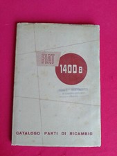 FIAT 1400 B LIBRETTO CATALOGO PARTI DI RICAMBIO