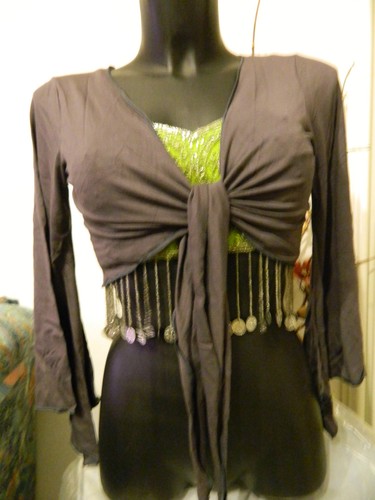 Top bolero manica - manica, svasata
