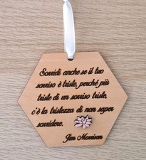 Natale Targhetta in legno